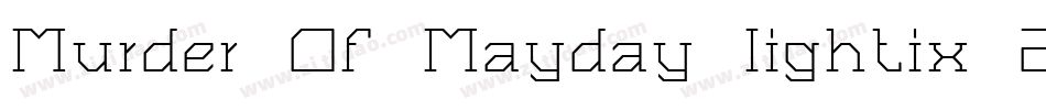 Murder Of Mayday lightix 20080707字体转换